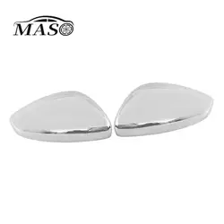 Chrome Rearview Mirror Cover Side Mirror Caps for Peugeot 208 2012-2018 Citroen C3 C4 Cactus 2018-2020