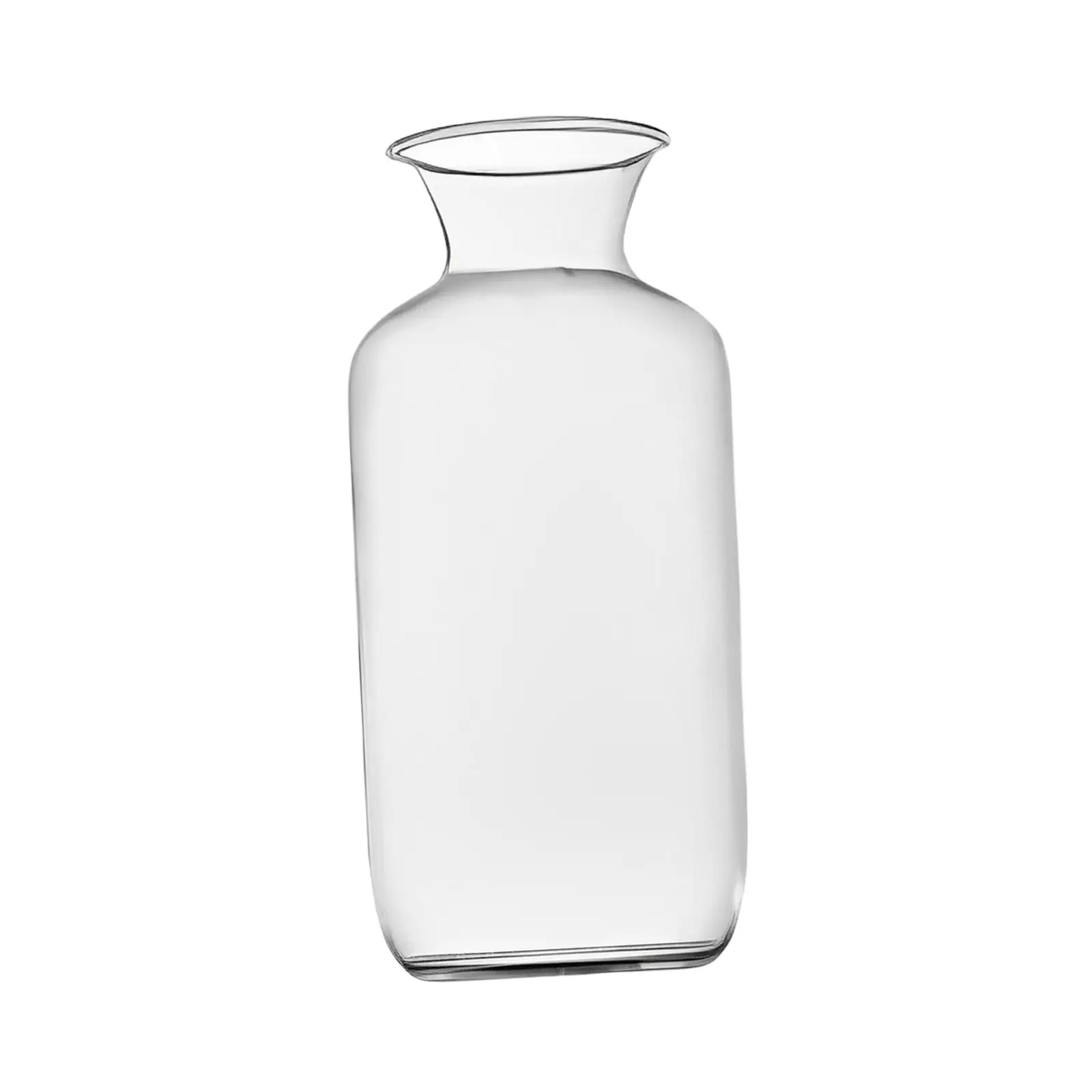 Clear Glass Vase Modern Flower Holder Hydroponic Plant Terrarium Desktop Planter for Office Wedding Table Decor
