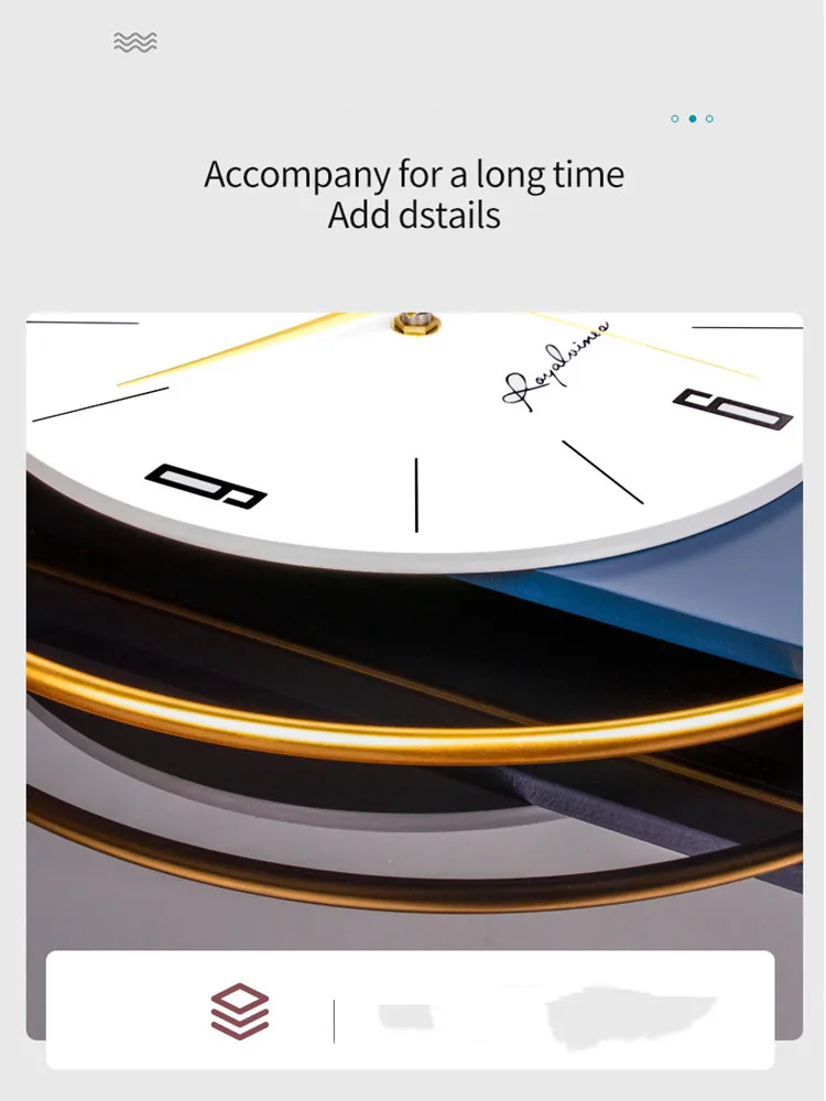 Lớn Bắc Âu Đồng Hồ Treo Tường Cao Cấp Thiết Kế Hiện Đại Đu Đưa Tường Phòng Khách Đồng Hồ Đơn Giản Sắt Treo Đồng Hồ Trang Trí Nhà