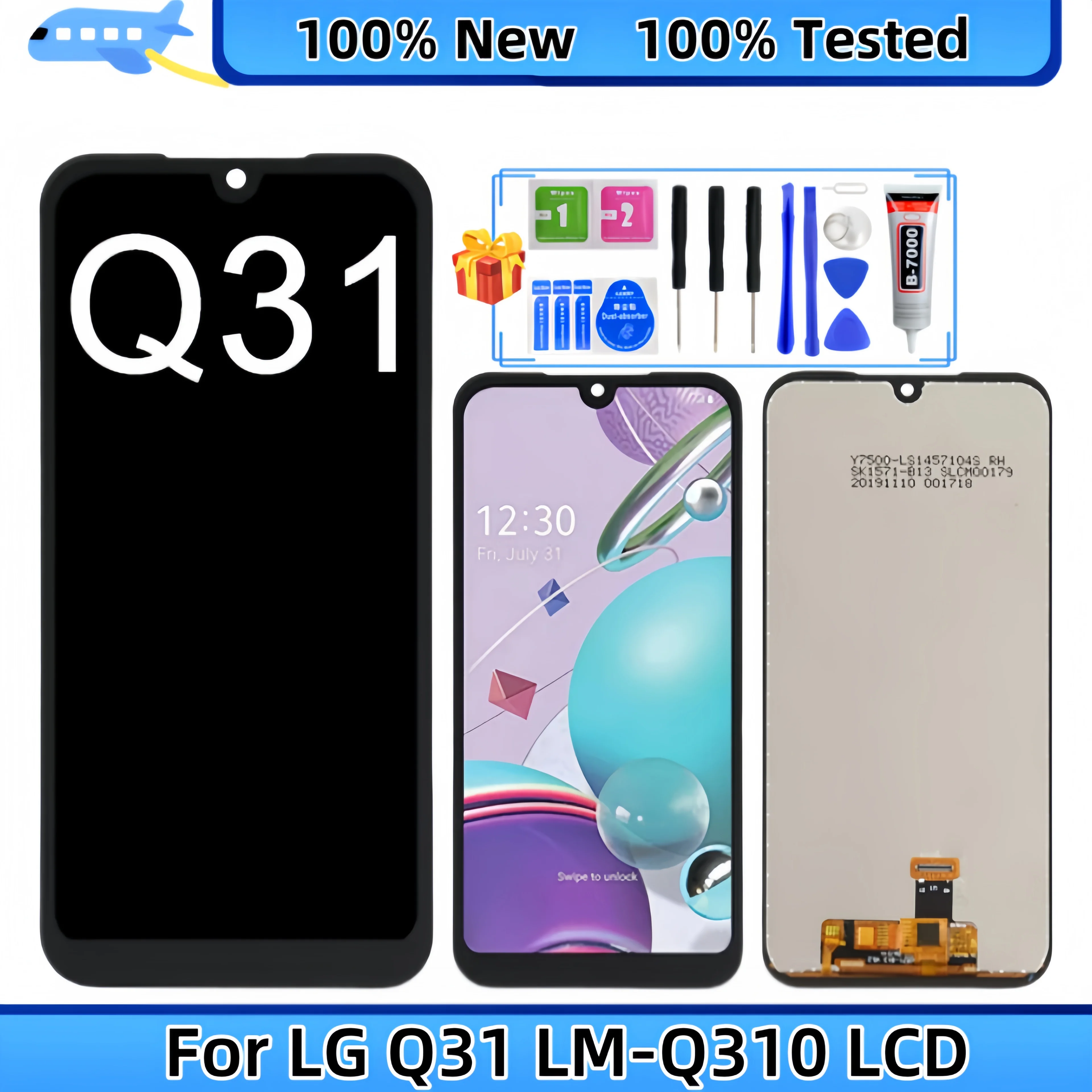 

LCD Display Touch Screen Digitizer Assembly Replacement, Fit for LG Q Series Q31 2020 Q310N LMQ310N LM-Q310N