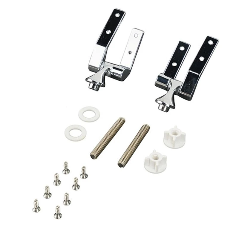 

Zincs Alloys Toilet Cover Mounting Connector Toilet Lid Hinge Fittings Replacement Toilet Seats Top Lid Fix Hinge