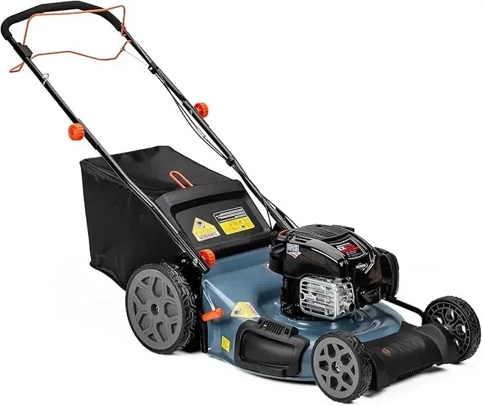 22-Inch Self Propelled Gas Lawn Mower with 163 cc 4-Cycle Engine, 3-in-1 Rear Wheel Drive Single Speed Lawnmower