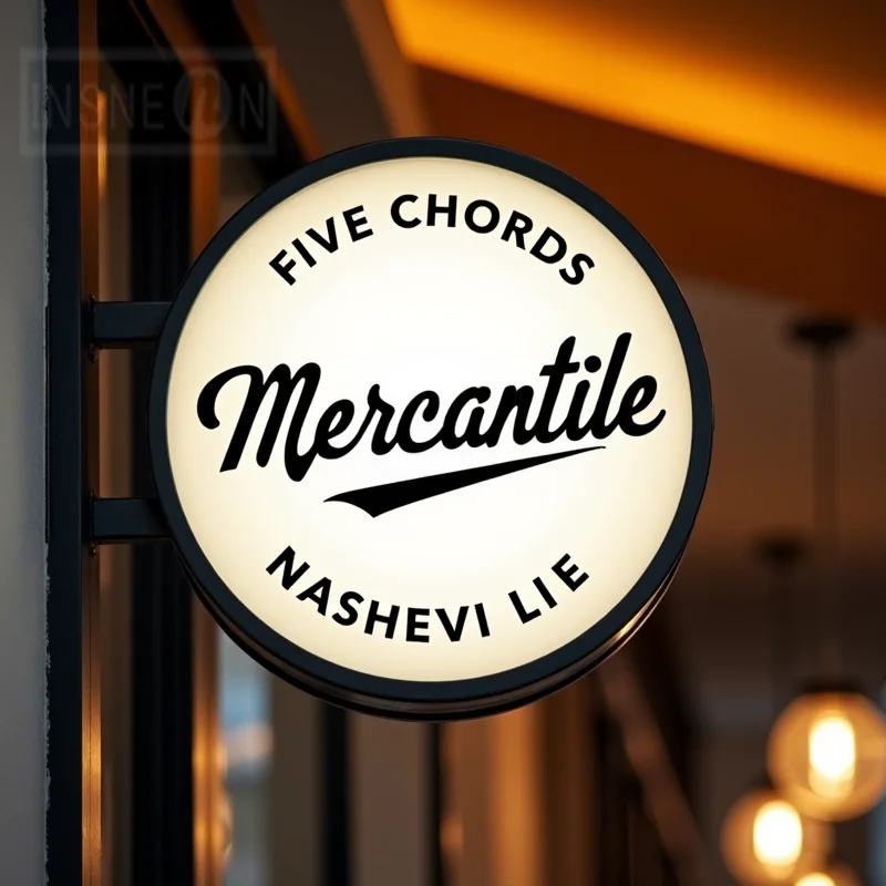 Custom Round Acrylic LED Light Box for Gift Shops Waterproof Double Sided Attractive Wall Mounted Display Signage