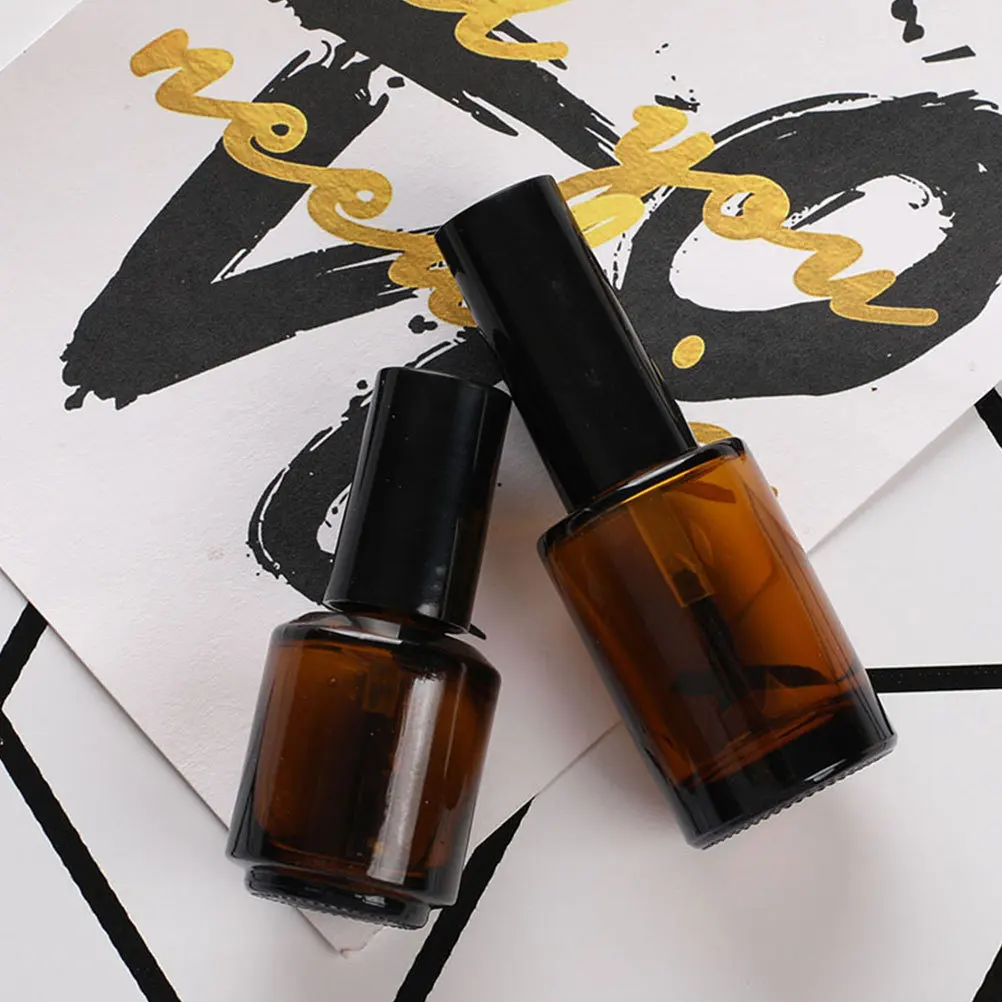 Bouteilles vides de vernis à ongles, 15 pièces, flacons rechargeables en verre de 8Ml, applicateur de brosse pour Nail Art, sérum, stockage d'huile pour cuticules, Premium