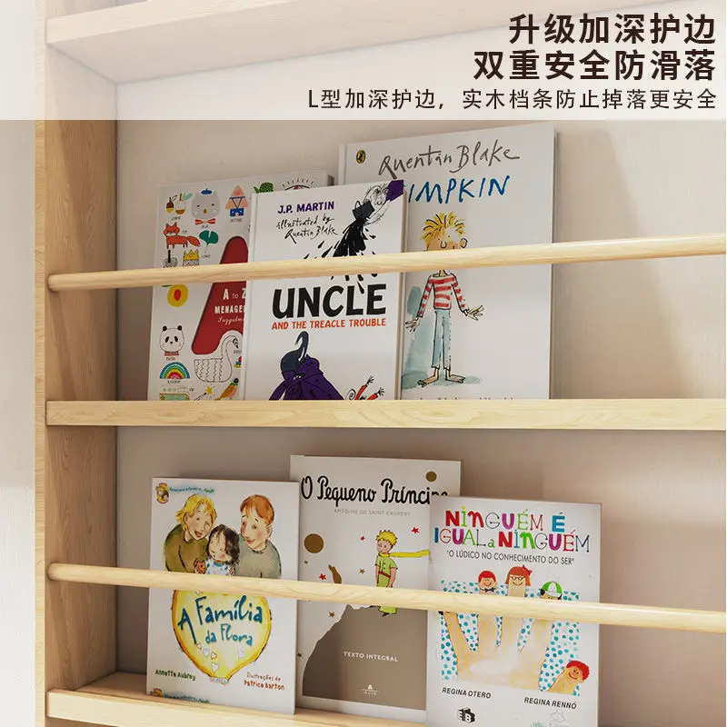 Ultra-Thin Door-Mounted Shelf, Space-Saving Floor Standing Bookshelf, Multi-Layer Wall-Mounted Storage Cabinet for