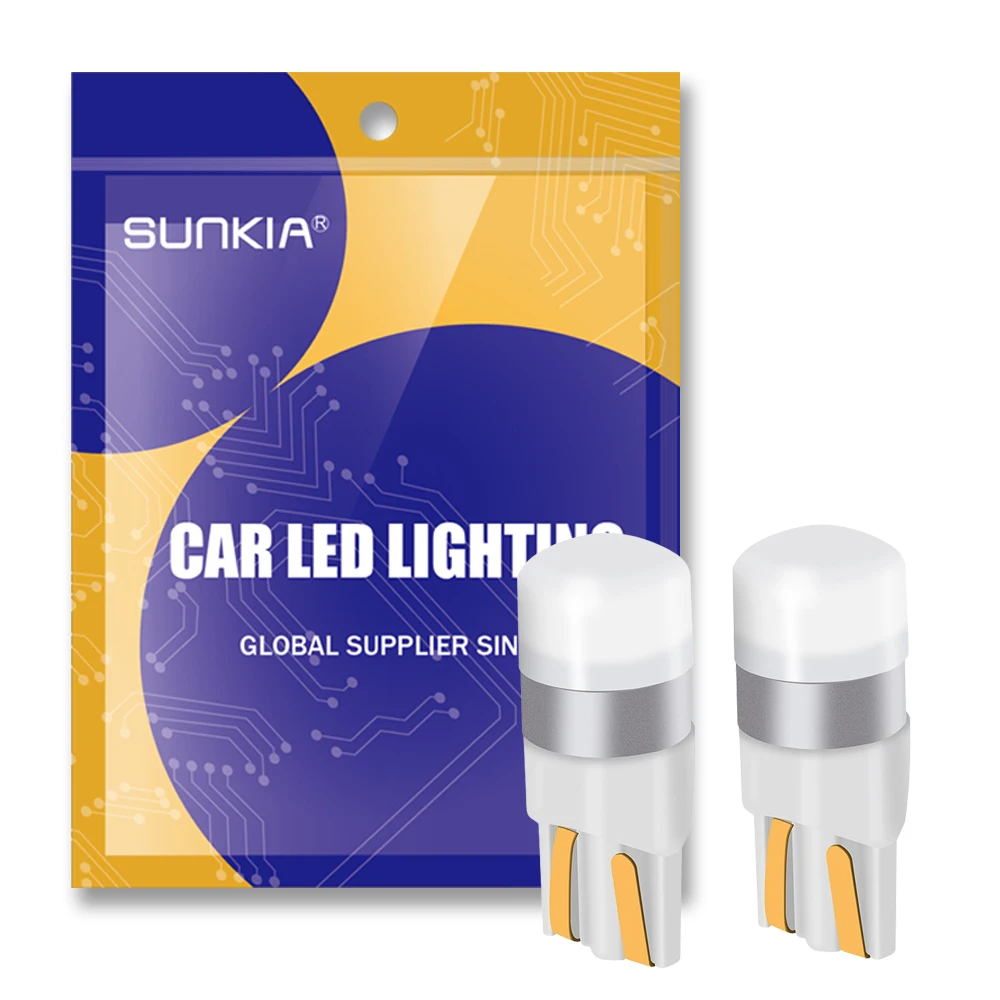 2 قطعة/المجموعة السيارات T10 LED W5W LED لمبات DRL بدوره وقوف السيارات عرض الداخلية مصباح على شكل قبة القراءة مصباح Canbus 6000K الأبيض 12 فولت سيارة التصميم