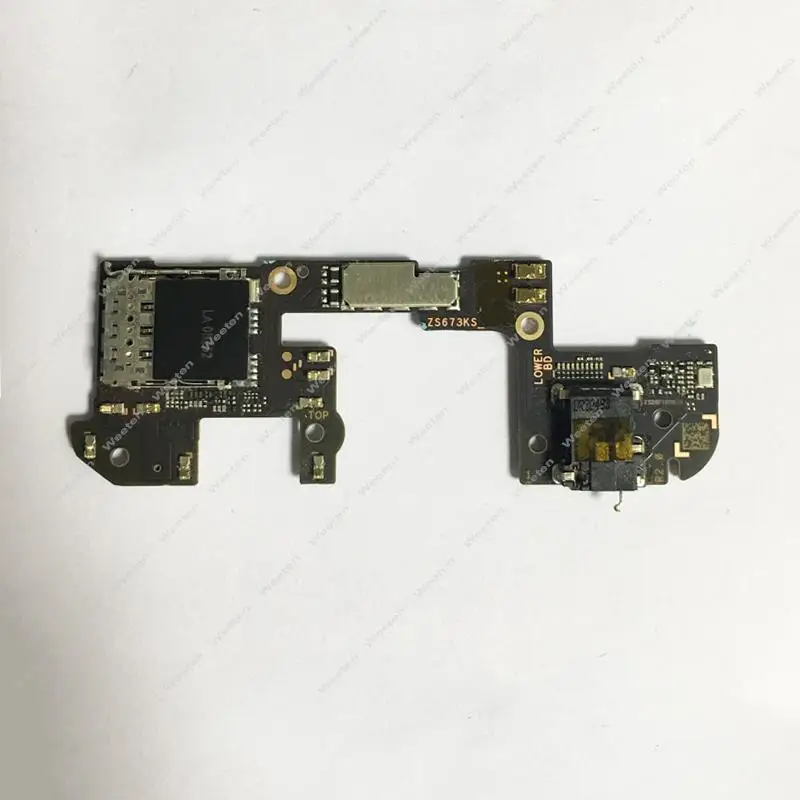 For Asus Rog Phone 5 Rog 5 ZS673KS I005DA Earphone Headset SIM Small Board Earphone Jack SIM Board Flex Cable Replacement