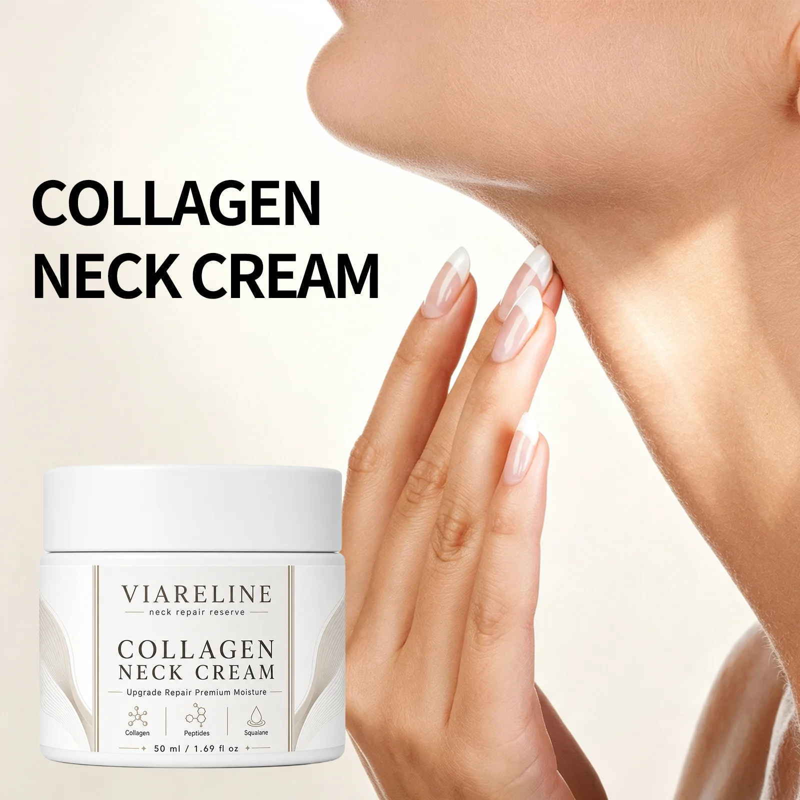 Collagen Neck Cream Deeply Moisturizing Firming Lifting Anti Aging Eliminate Neck Fine Lines Anti Sagging Nourishing Neck Care