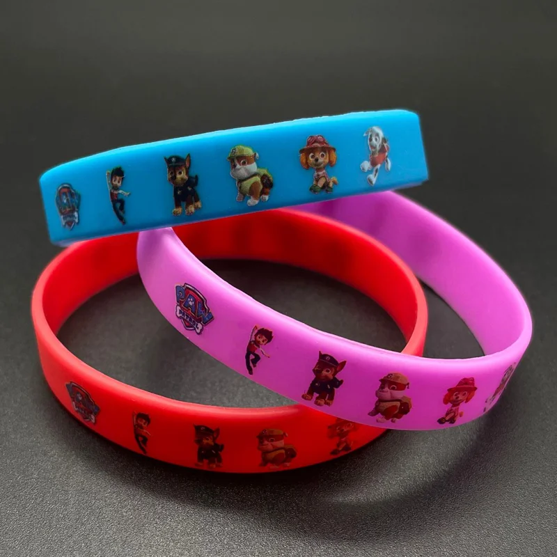 باو باترولز سوار سكاي تشيس أرقام الاطفال الكرتون سوار معصم من السيليكون أساور حفلة عيد ميلاد هدية تأثيري اكسسوارات الصبي #1