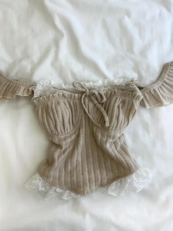 

Оригинальный летний кружевной жилет с ремешком, новинка 2025, утягивающий жилет для похудения, смесь хлопка и полиэстера, длина