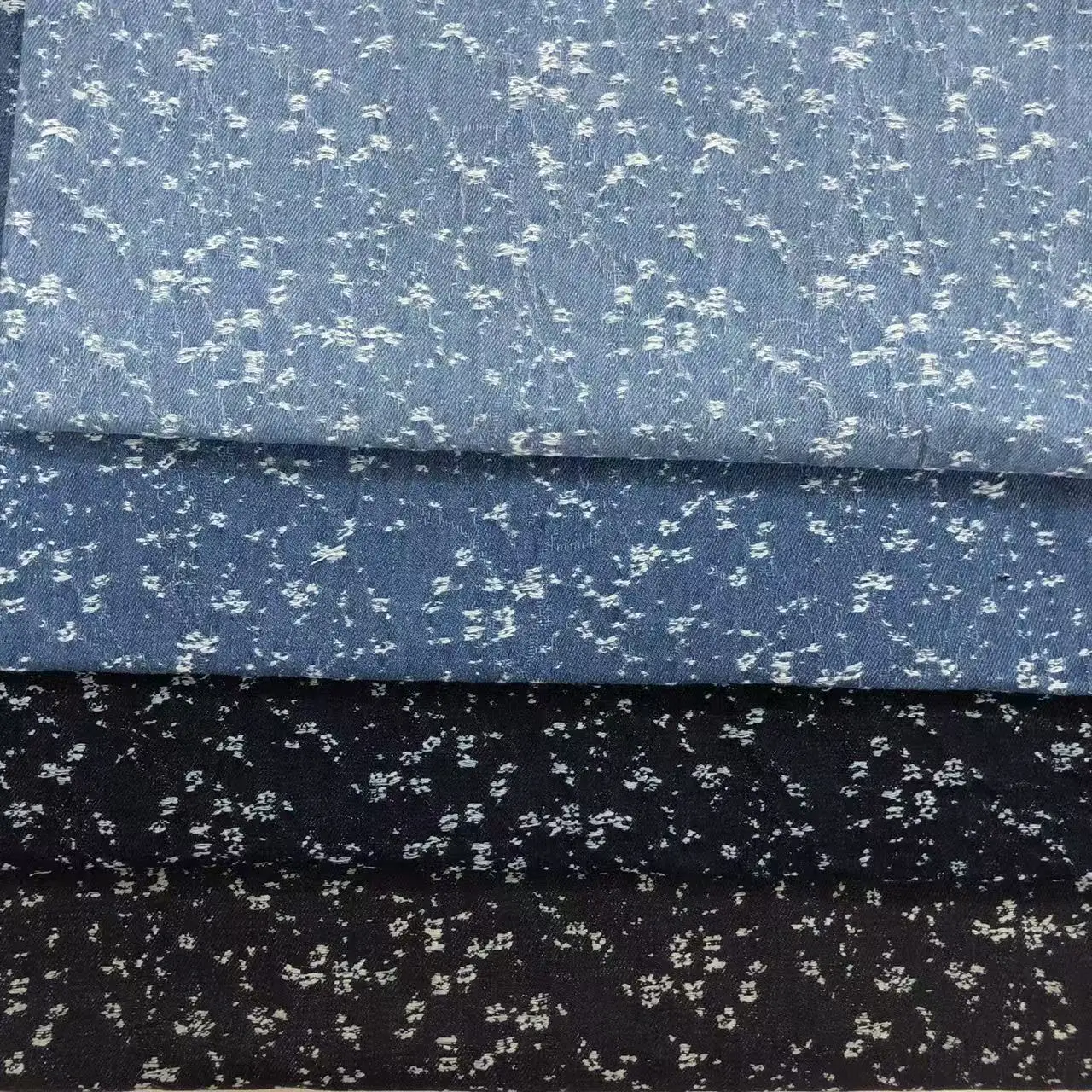

Thickened Jacquard Washed Denim Fabric for DIY Sewing - Suitable for Dresses Bags Pants Hats - Versatile Denim Material