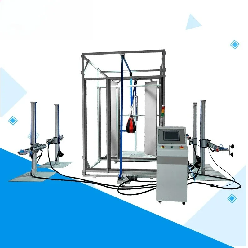 Electric wooden door sandbag impact tester, elevator door impact force tester