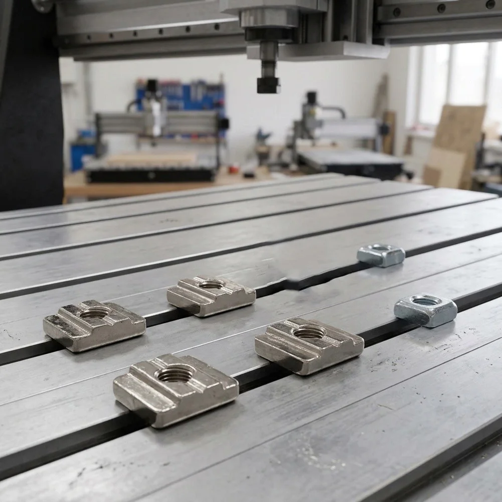 Aluminum CNC Vise Worktable 20x10cm for 3018 4040 CNC Routers Compatible with T Slot and Multi Hole Workbenches
