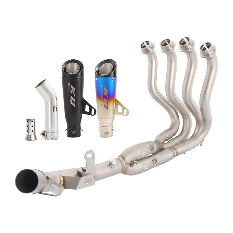 Slip-On For SUZUKI GSXR600 GSXR700 2011-2026 Whole System Exhaust Header Link Pipe Mid Slip On 51mm Muffler Tip With DB Killer