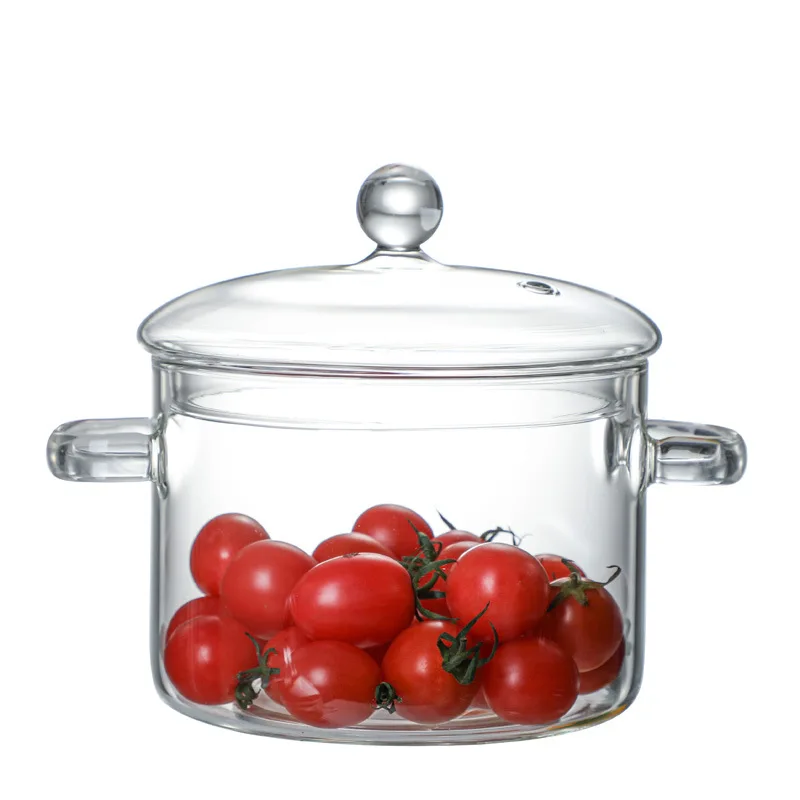 High Borosilicate Glass Soup Pot Household Kitchen Glass Stewing Pot Instant Noodle Bowl