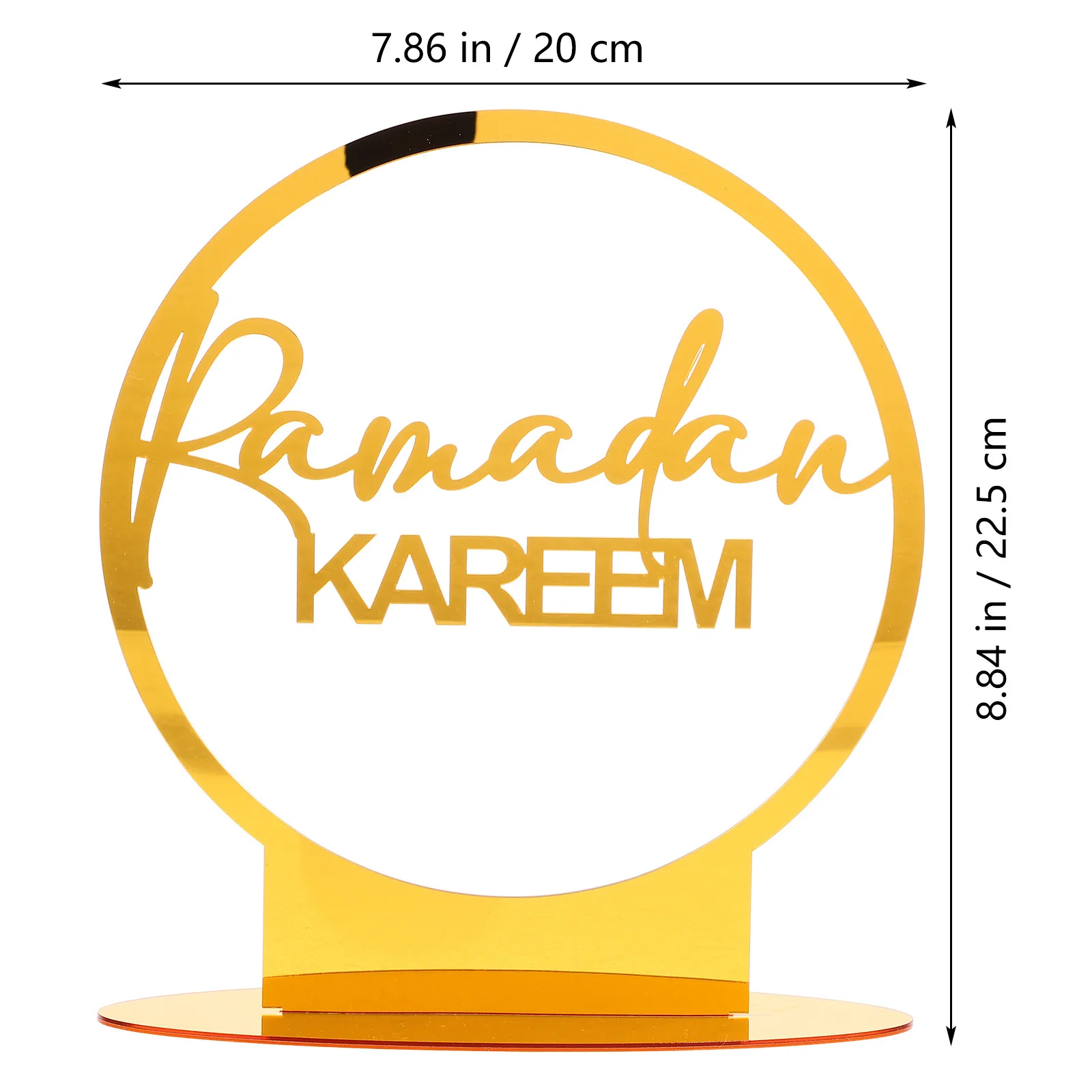 عيد مبارك القمر زخرفة الاكريليك رمضان منضدية الديكور عيد المنزل حزب ديكور إسلامي مهرجان مبارك زينة رمضان