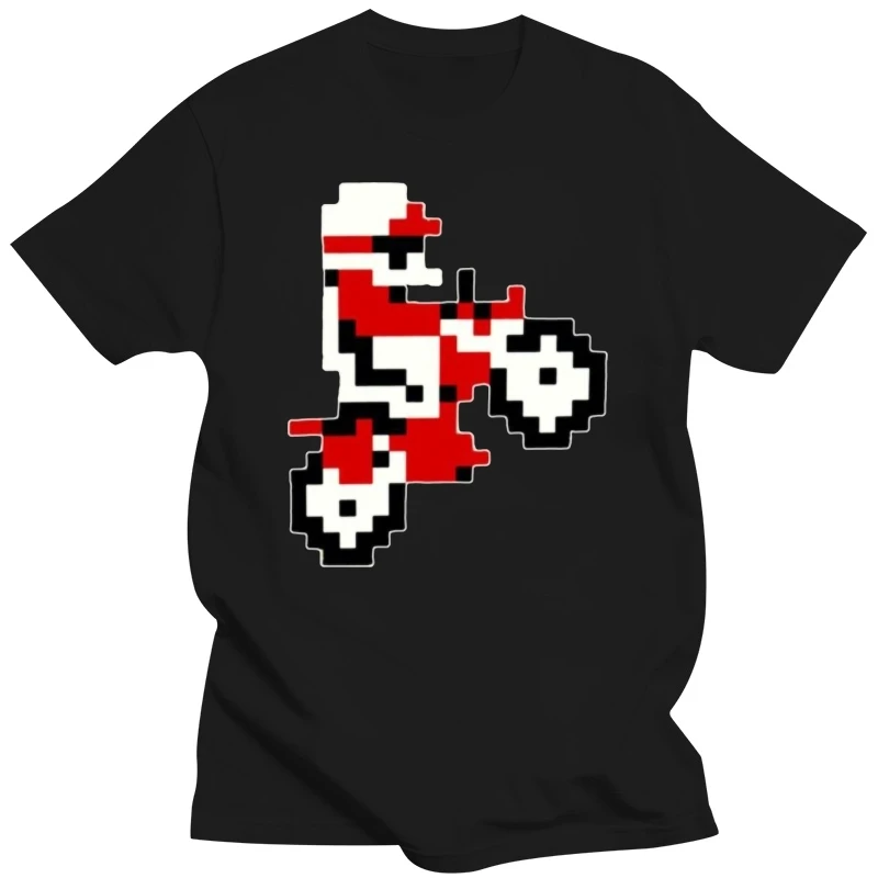 Excitebike NES Retro 8 Bit T Shirt Good Quality Brand Cotton Shirt Summer Style Cool Mens Tops Cool O Neck T-Shirt Top Tee