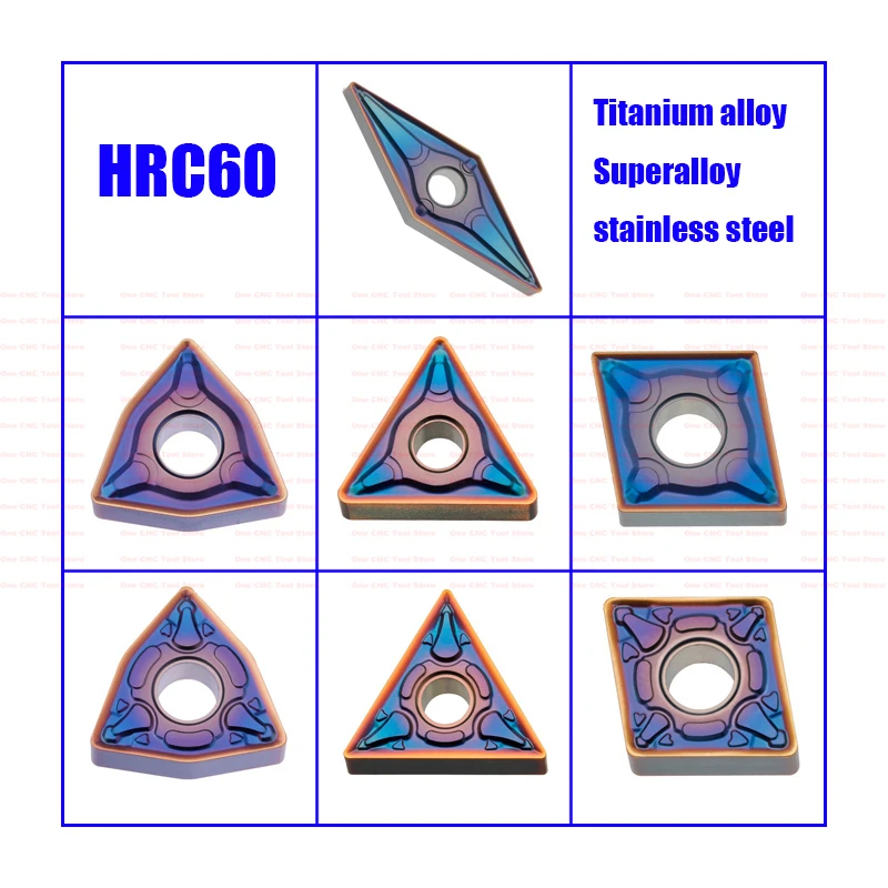 WNMG080404 TNMG160404 CNMG120404 SNMG120404 VNMG160404 Carbide Inserts HRC60 Highly Hardened Stainless Titanium Alloy WNMG CNMG