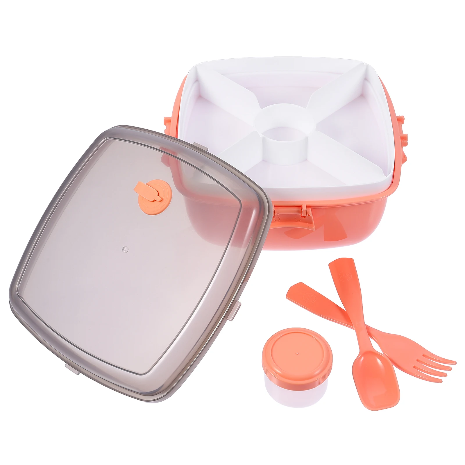 

Portable Food Container Fresh Lunch Box Storage Boxes Sealing Square Crisper Pp Large Capacity Easy Clean Kitchen