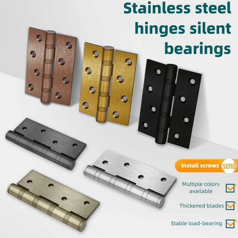 4-inch stainless steel silent bearing hinge door docking furniture hardware accessories
