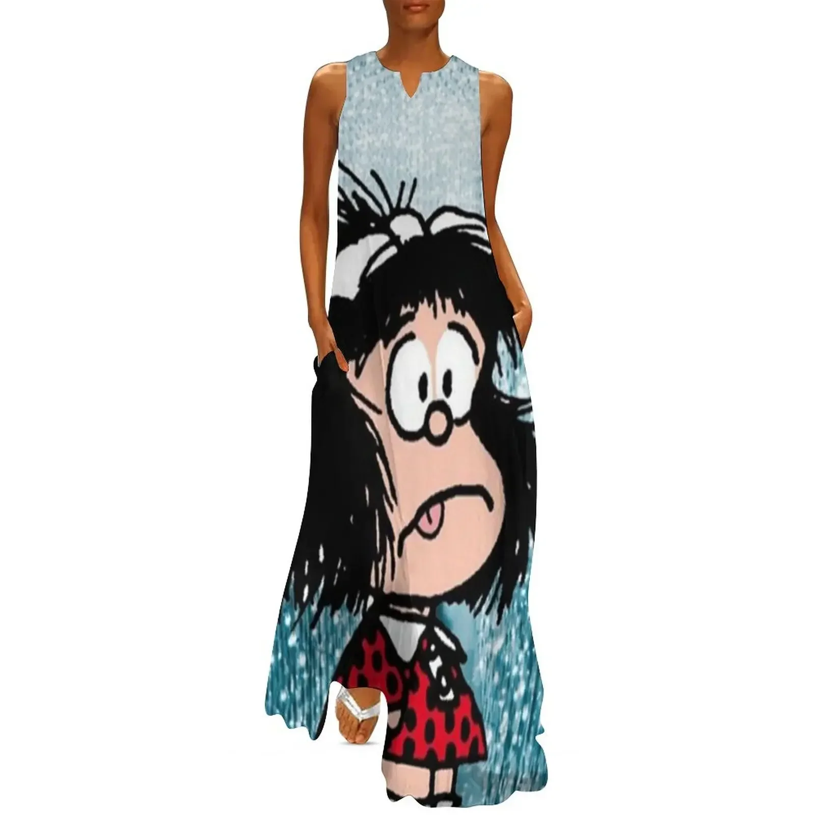 

Mafalda Cute Long Dress dresses for woman women's fashion dresses women's summer jumpsuit festival outfit women Dress