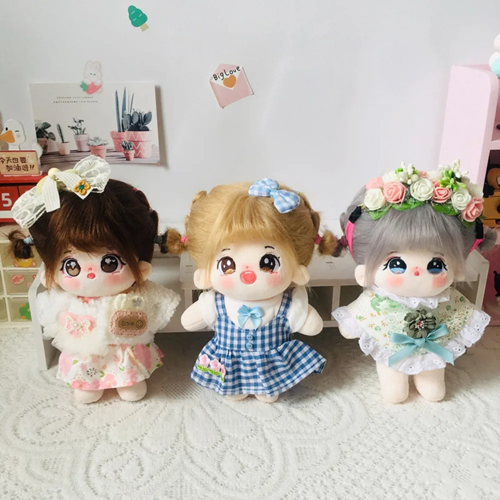 20cm Plush Doll Clothes Skirt Set Collection Dress Up Dolls Accessories Cool Stuff Changing Dressing Game Sitting Party Gift Toy