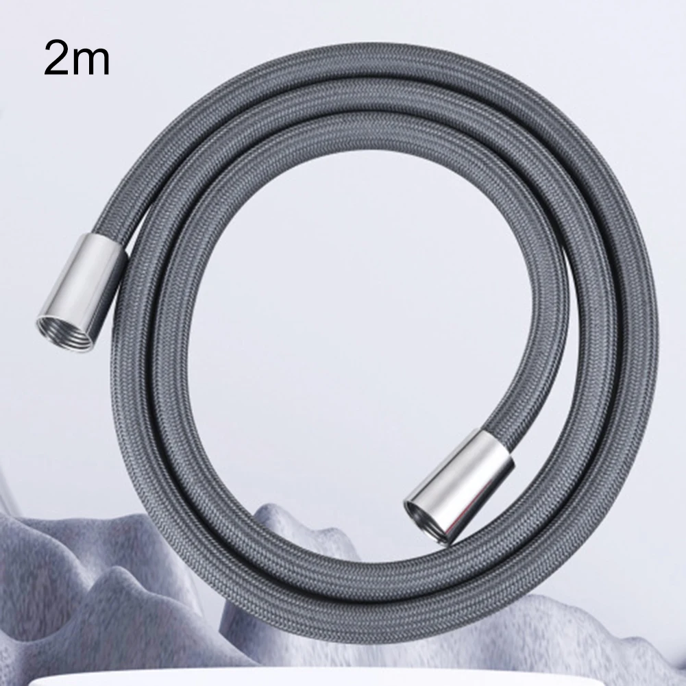 1.5/2 Meter Nylon Rope Shower Pipe Anti Winding Handheld Shower Hose GI/2 Flexible Shower Tube Connecting Pipe