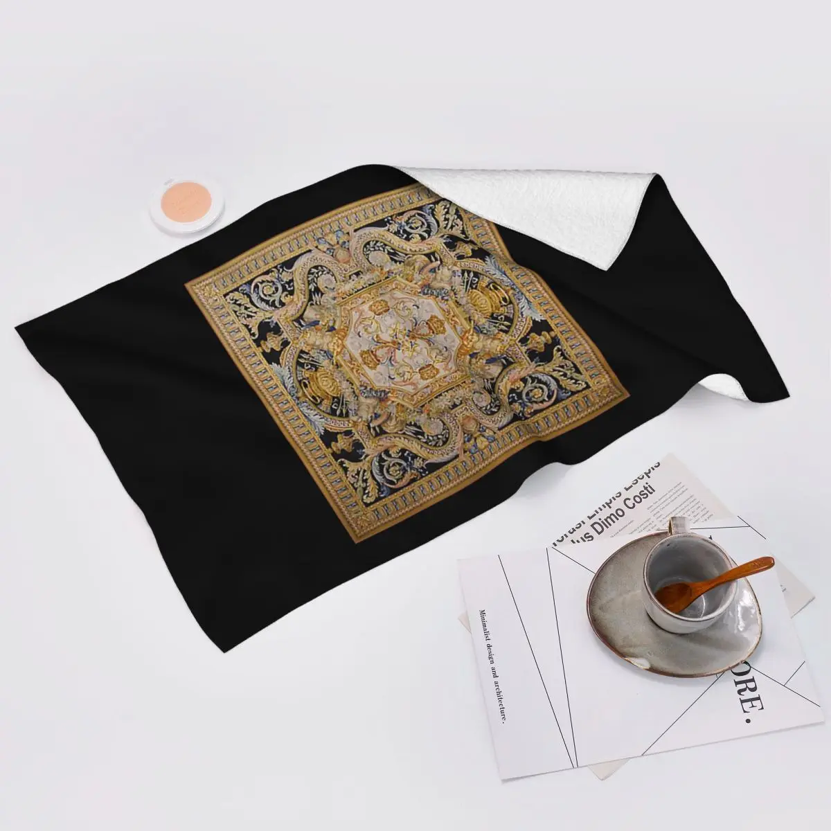Custom Baroque Madness Soft Face Towel Quick Dry Pool Bath Cotton Towels Absorbent Quick