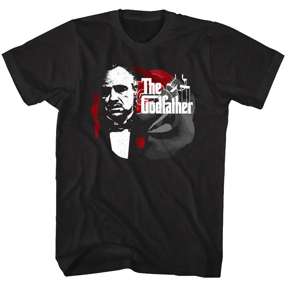 Godfather Rose Don Vito Corleone Men's T Shirt Mafia Italian Classic Movie