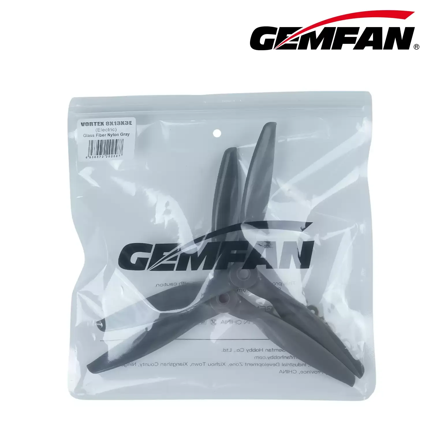 Gemfan 8inch 3-Blade Propeller Vortex 8x13x3, 2Pcs CW/CCW Optional, for 3.5kg Takeoff Weight Quad
