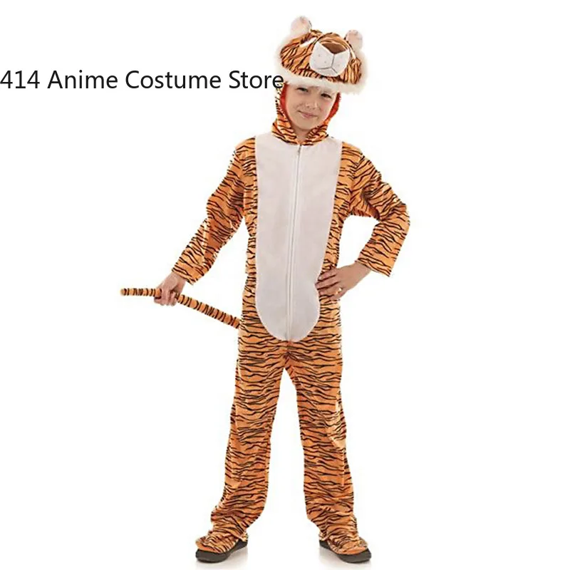 Animal Brown Bear /Owl / Tiger Bodysuit Cosplay Costume For Kids Boys Girls Halloween Party Stage Performance Jumpsuits C50M104