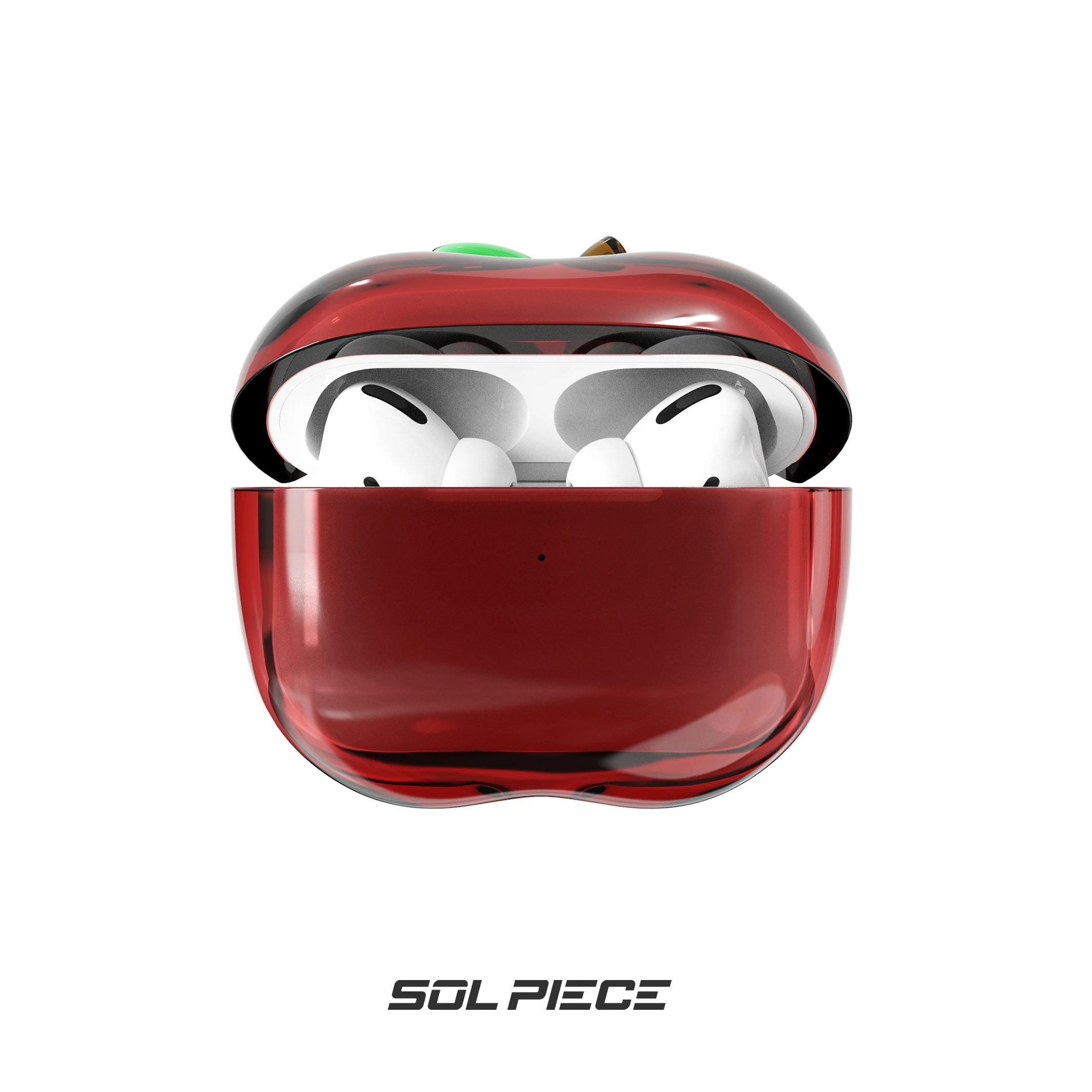 Transparent Fruit Airpods Pro 1/2 Earphone Case Drop-proof Apple Shape TPU Soft Design Customised Personalised Protective Case