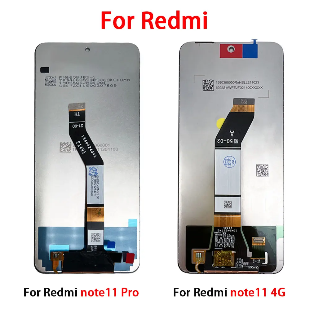 For Redmi Note 10S 11S 11 Pro 4G 5G Test High Quality LCD Display Touch Screen Digiziter Assembly Replacement