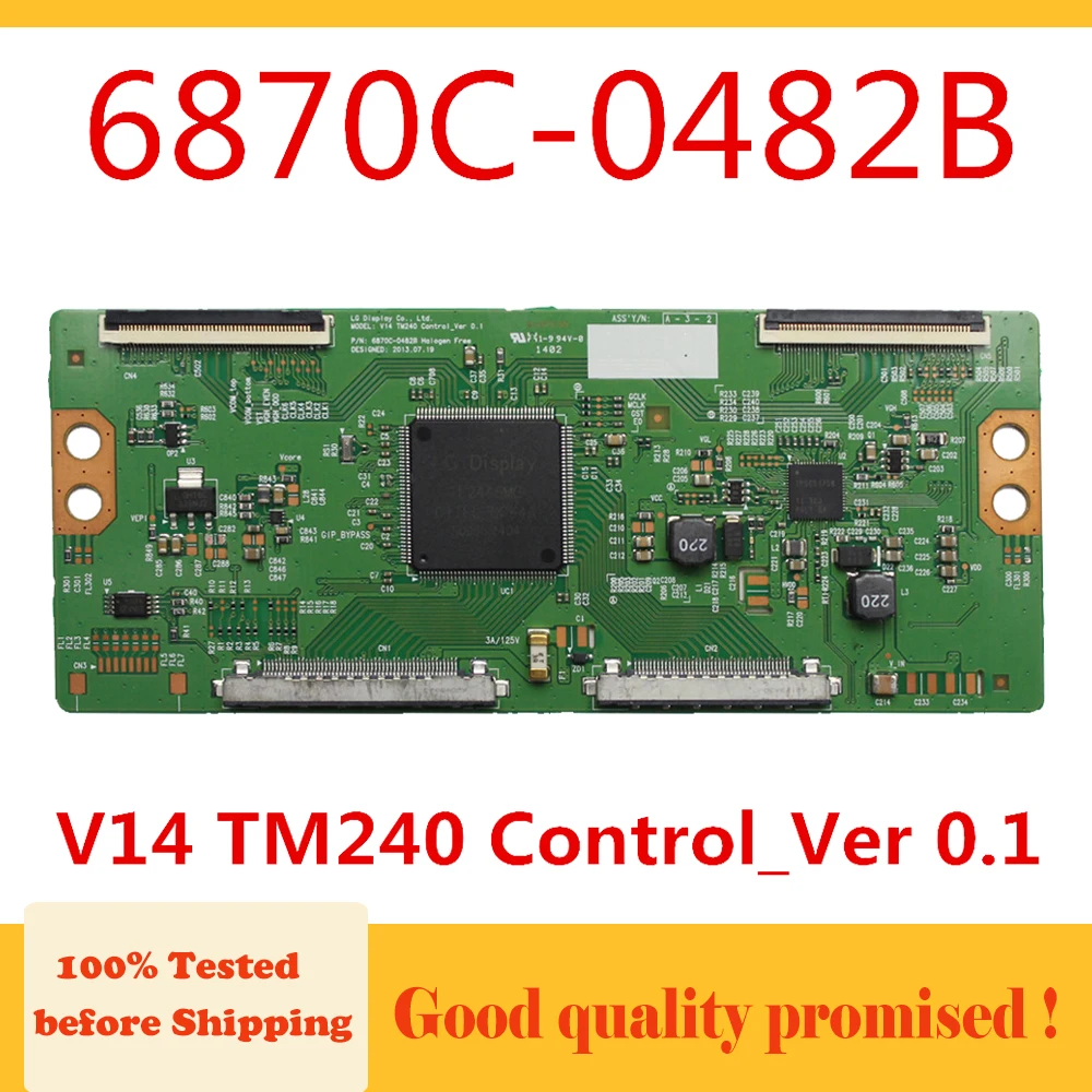 Tcon Board 6870C-0482B V14 TM240 Control_Ver 0.1 LED Plate for TV TX-47AS650E LC420DUF (VG)(F1) TX-42AS650B T Con Board