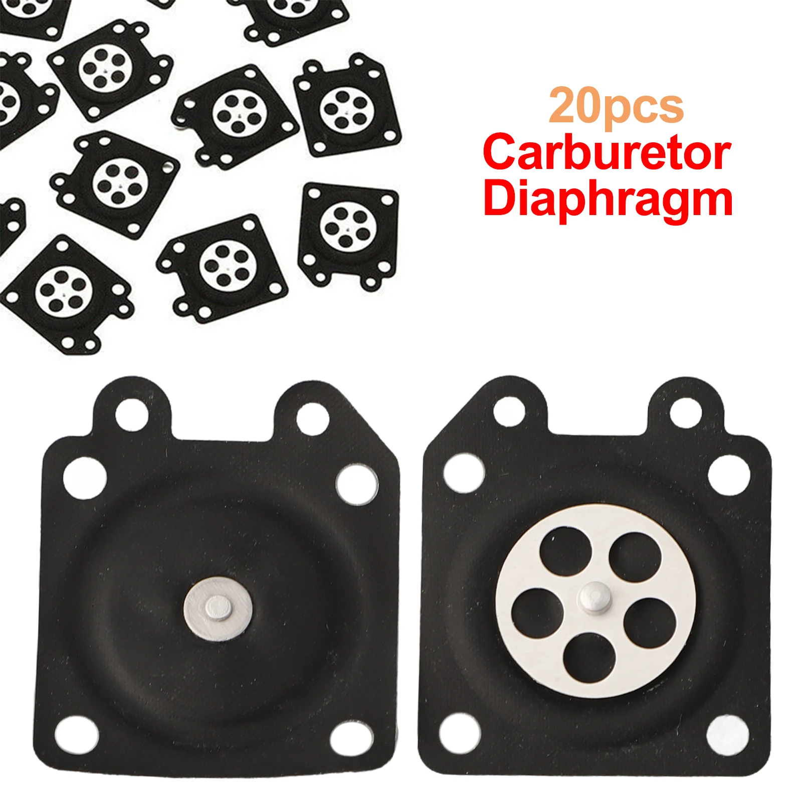 Chainsaw Carburetor Metering Diaphragm Set 20pcs for Models 95526 9552698 Replacement Parts for Engine Running