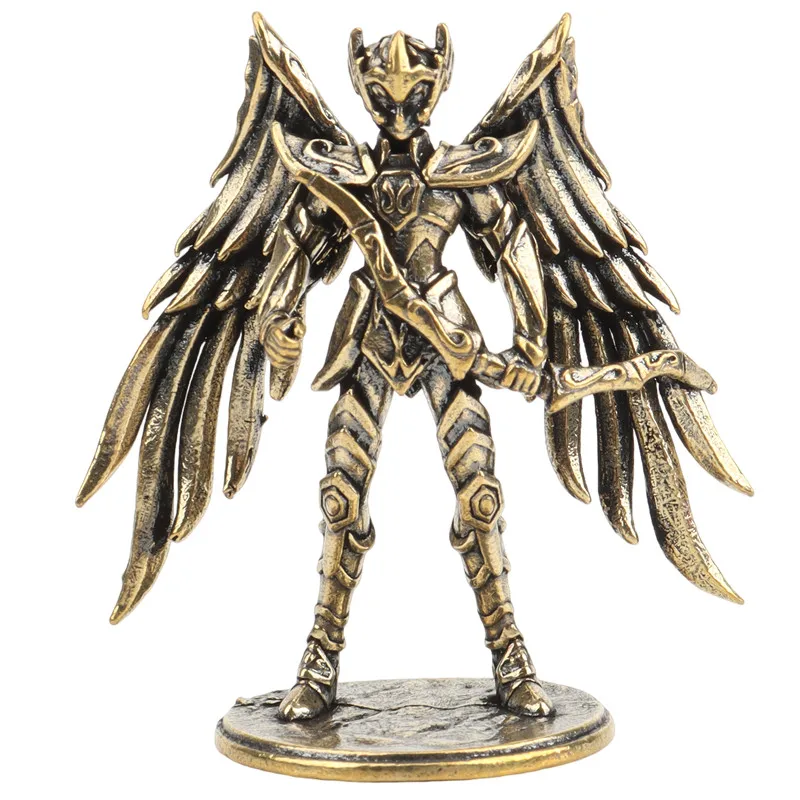 Saint Seiya Gold Saints Sagittarius Leo Pisces Taurus Aries Capricorn Virgo Action Figure Toy Mini Brass Bronze Metal Model Gift