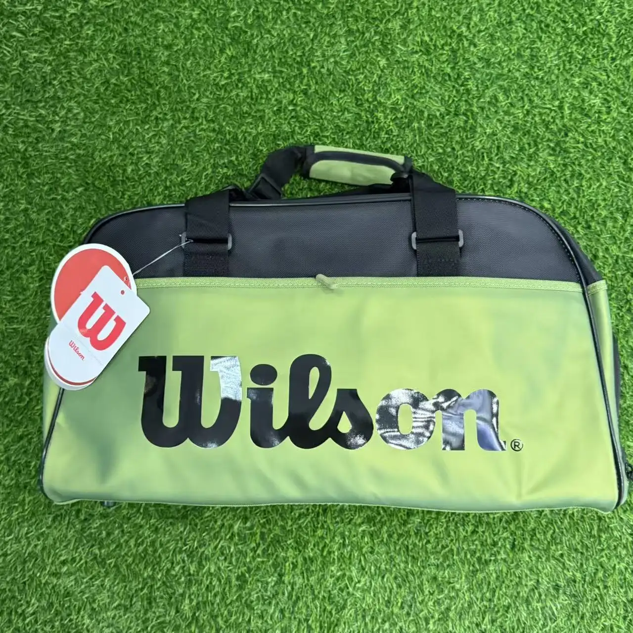 

Wilson Large Capacity Tennis Bag Multi Functional Shoe and Clothing Bag Sports Accessories Handbag Max for 2 Pcs Racket