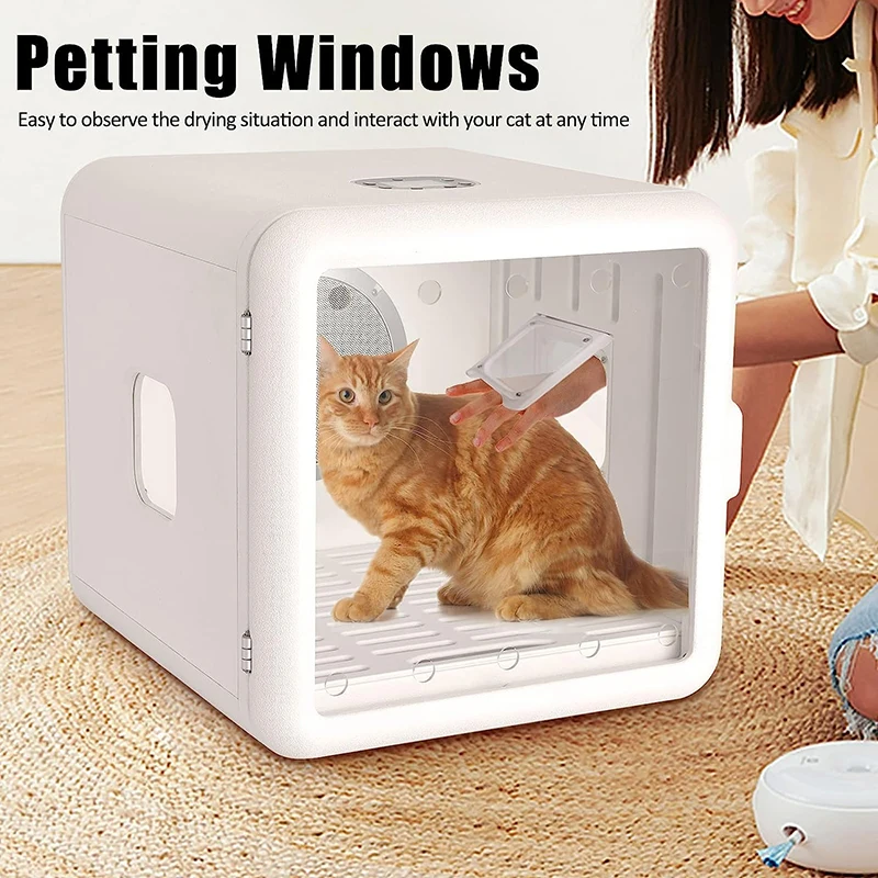 Portable Automatic Pet Hair Drying Box, Cat Dryer Machine, Professional Animal Dryer, Dog Grooming Accessories