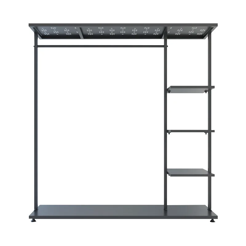 

Clothing display rack, floor hanger, wrought iron display