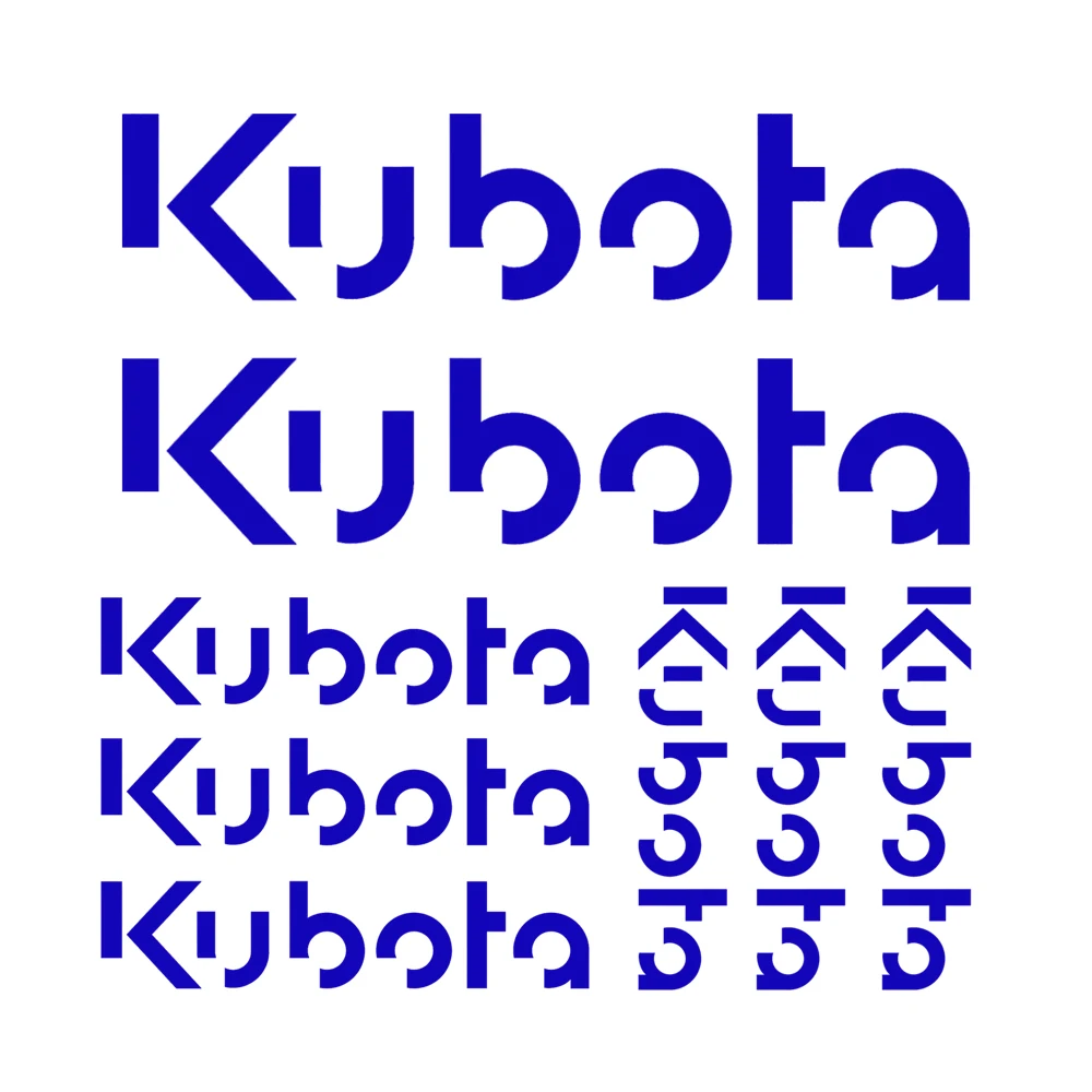 for Kubota Sticker Excavator 6 Pieces