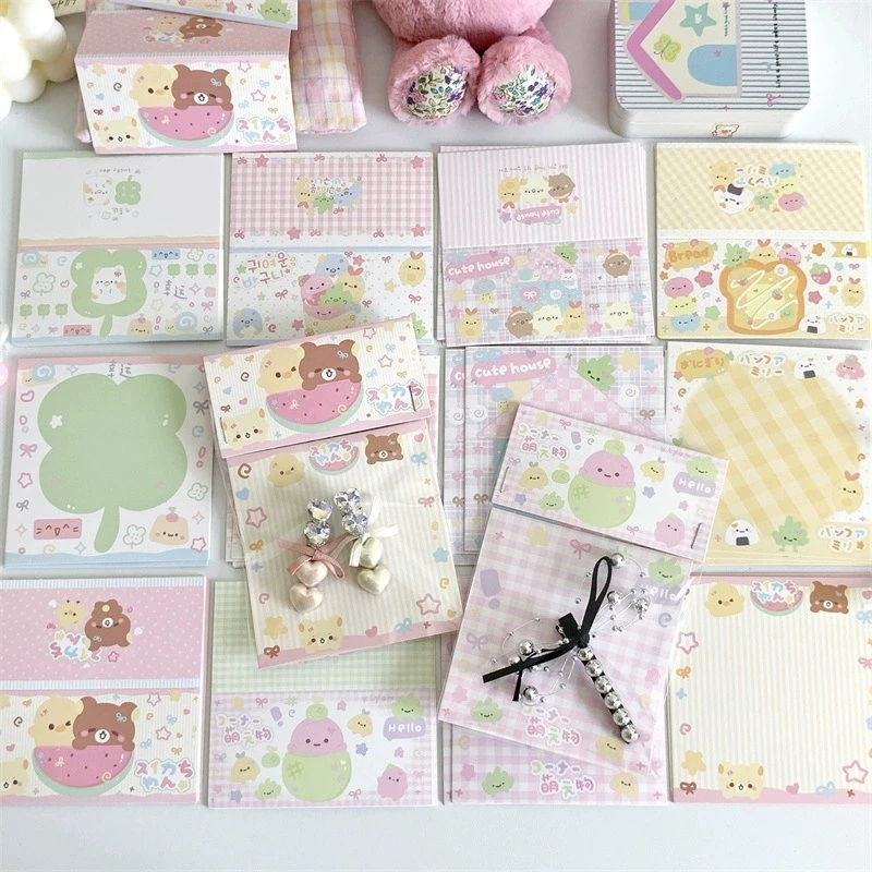 

MINKYS 10pcs/Pack Kawaii Cute Packing Storage Bag With OPP Bag Set DIY Accessories Pack Bag School Stationery