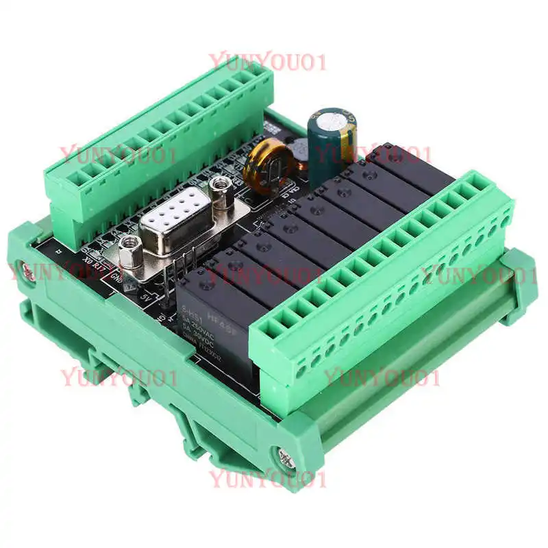FX2N-20MR-232 5A DC24V Power PLC Board with Shell Relay Output Module 12 in 8 Out High-Speed Counting Analog Input 2AD 0-10V