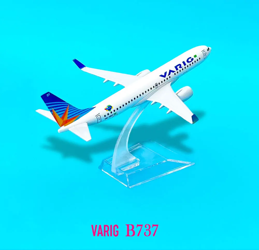 VARIG-Airlines Boeing B737 Model Aircraft Collection, Escala 1:400, Adição Ideal para qualquer aeronave Diecast