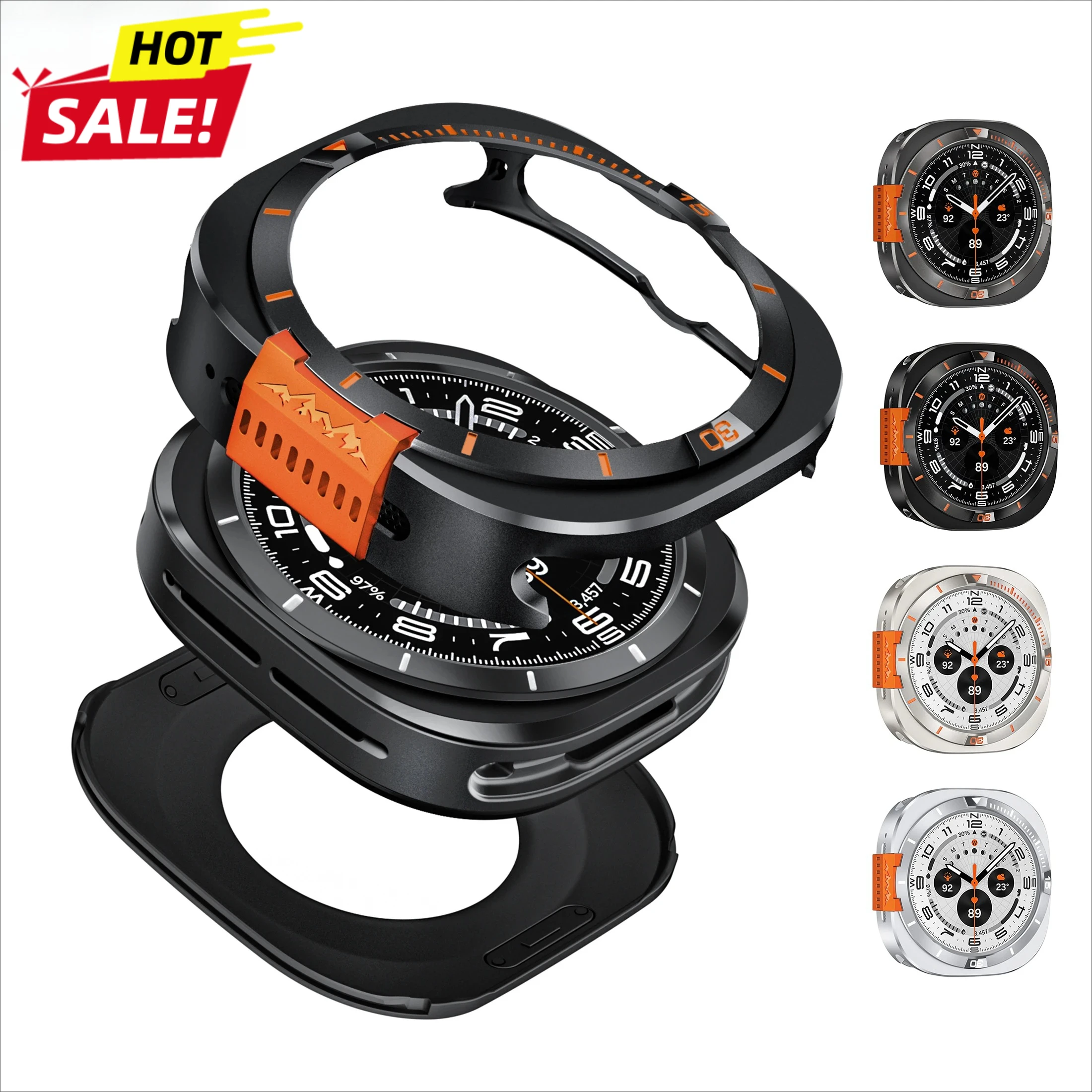 

Anti-fall Metal Case for Samsung Galaxy Watch 8 44mm Ultra 2025 47mm Hard Frame Protector Cover for Galaxy Watch 8 Accessories