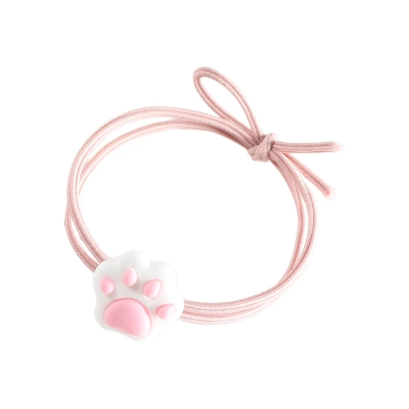 Cartoon Kitten Hair Tie Hair Rope Strong Hold Christmas Costume Hair Rope Non-Slip