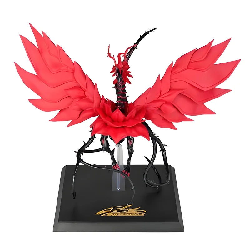 En existencia ¡Original Yu-Gi-Oh! Juego de cartas oficial, figura de Anime de la Legión de los monstruos del dragón rosa negro, modelo de coleccionista, adorno, juguete para regalo
