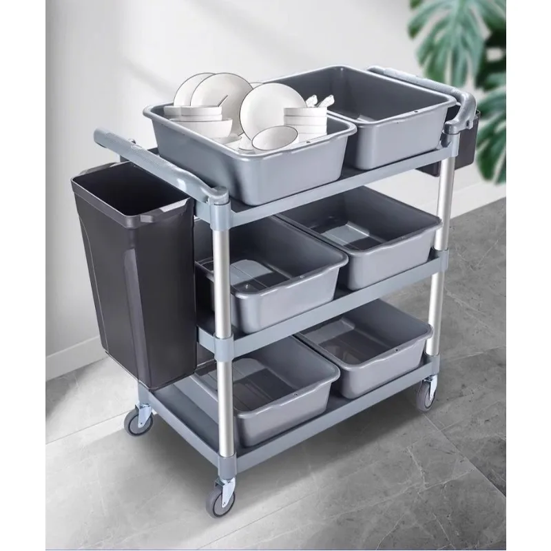 食品回収車、食器回収カート、レストランフードカート、レストラン食器カート、ホテル配膳車