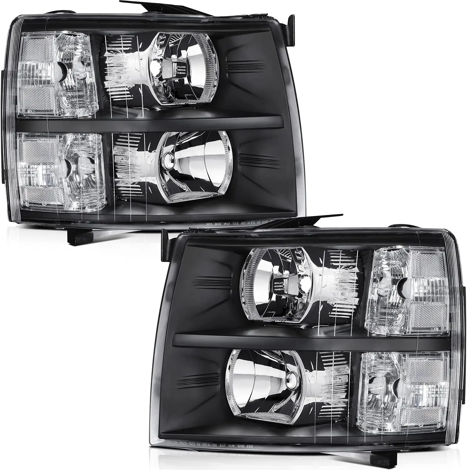 

Замена фары в сборе, подходит для 2007-2013 годов для Chevy Silverado 1500 3500 2007-2014 для Chevy Silverado 2500, черный корпус Clea