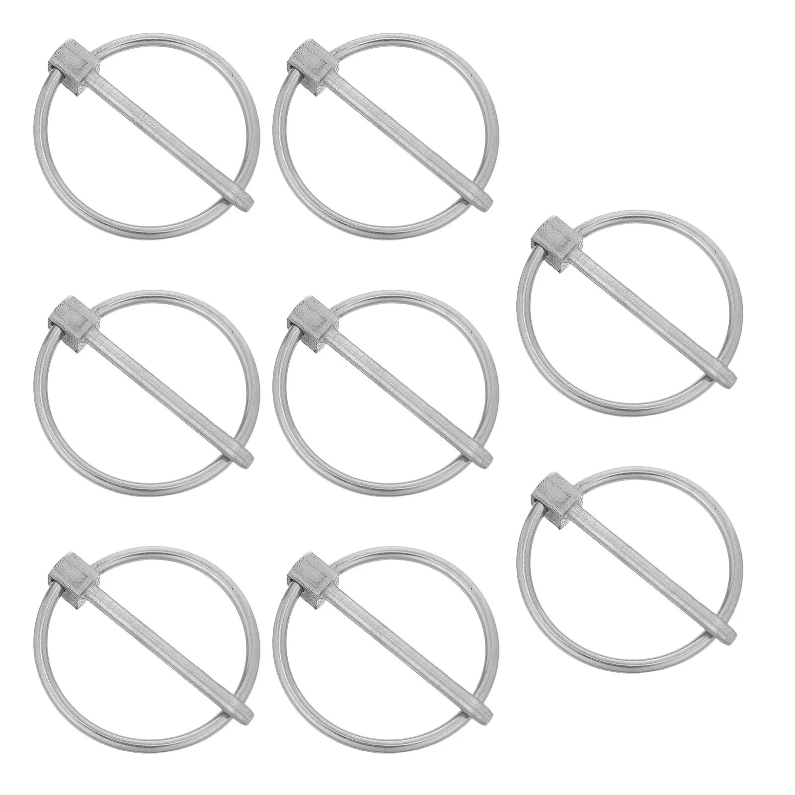 8Pcs Round Wire Shaft Locking Pins Stainless Steel Linch Pins Trailer Trolley Lawn Mower Kayak Lock Round Wire Shaft Locking Pin