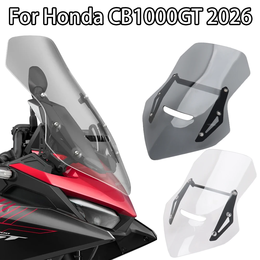 Motorcycle Front Tall Windscreen For Honda CB1000 GT 2026 Clear Transparent Touring Windshield Higher Air Deflector
